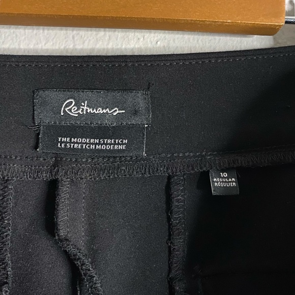 Reitmans Women's Black Modern Stretch High Waisted Pull-on Pant - Picture 5 of 9